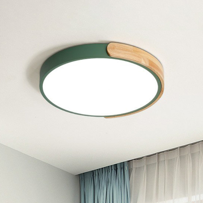 Acrylic Circular Flush Ceiling Light Simplicity LED Flush Mount Lighting Fixture for Kids Bedroom Clearhalo 'Ceiling Lights' 'Close To Ceiling Lights' 'Close to ceiling' 'Flush mount' Lighting' 2162236