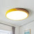 Round Shaped Bedroom LED Flush Mount Lighting Metallic Nordic Style Flush Mount Ceiling Light Orange Clearhalo 'Ceiling Lights' 'Close To Ceiling Lights' 'Close to ceiling' 'Flush mount' Lighting' 2162249