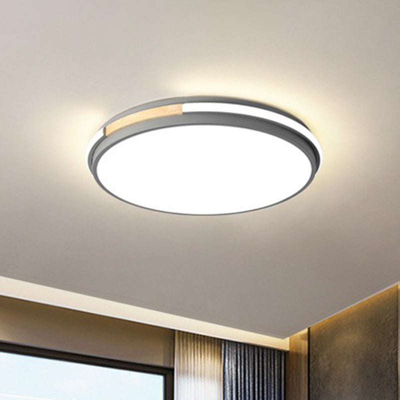Simplistic Round Shaped Flush Mount Lighting Acrylic Bedroom LED Flush Mount Fixture Clearhalo 'Ceiling Lights' 'Close To Ceiling Lights' 'Close to ceiling' 'Flush mount' Lighting' 2162256