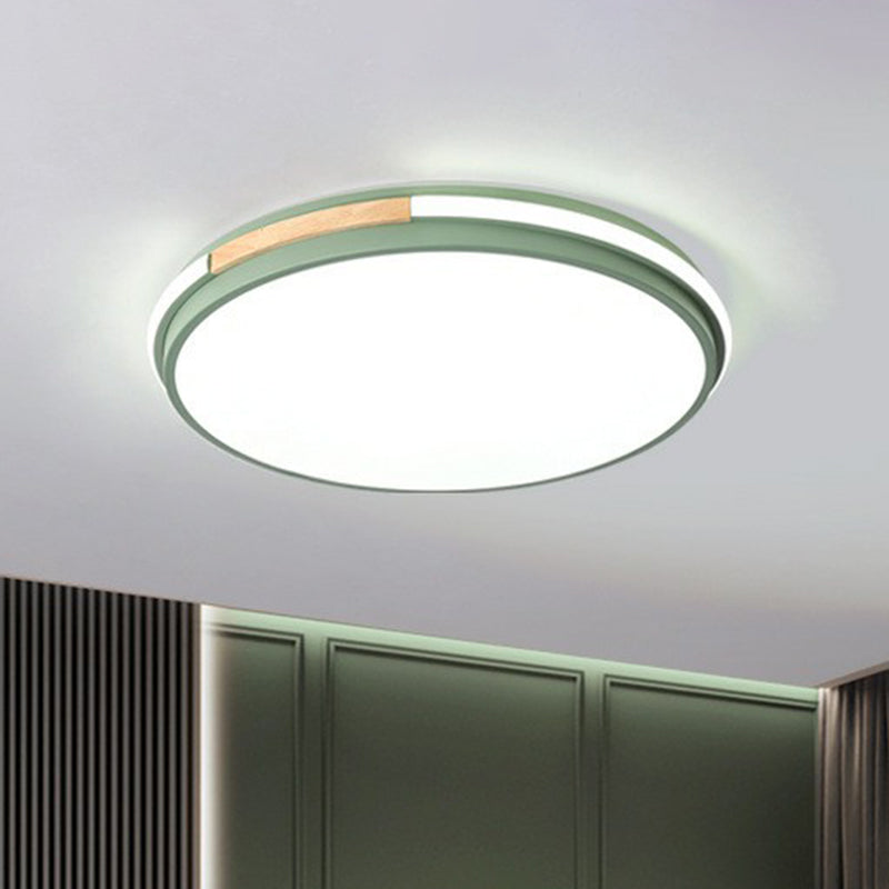 Simplistic Round Shaped Flush Mount Lighting Acrylic Bedroom LED Flush Mount Fixture Clearhalo 'Ceiling Lights' 'Close To Ceiling Lights' 'Close to ceiling' 'Flush mount' Lighting' 2162258
