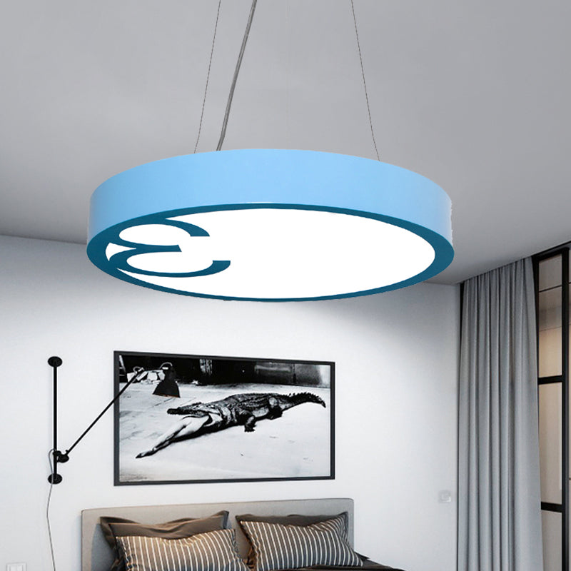 LED Living Room Chandelier Light Fixture with Round Acrylic Shade Modernism Style Yellow/Orange Pendant Lamp Blue Clearhalo 'Ceiling Lights' 'Chandeliers' Lighting' options 216233_4b4a3964-a269-4f43-b738-04ca2d089194