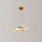 Modern Ball Shaped LED Chandelier Pendant Light Clear Glass Dining Room Hanging Light in Gold Clearhalo 'Ceiling Lights' 'Modern Pendants' 'Modern' 'Pendant Lights' 'Pendants' Lighting' 2162501