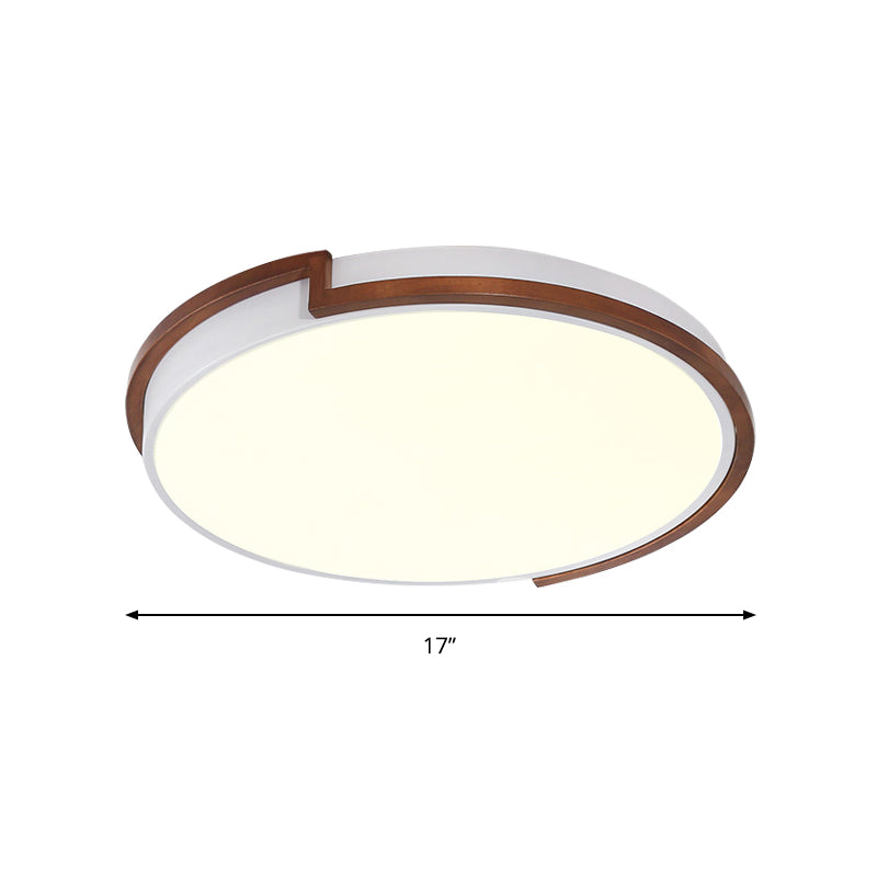 Circle Flush Mount Macaron Metal White/Green LED Flush Mount Lamp with Acrylic Diffuser for Living Room, 13"/17"/21" Wide Clearhalo 'Ceiling Lights' 'Close To Ceiling Lights' 'Close to ceiling' 'Flush mount' Lighting' 216714