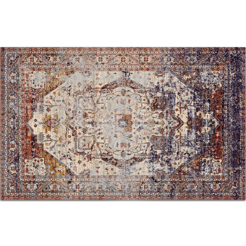 Vintage Digital Printing Geometric Rug Multicolor Boho Chic Carpet Synthetics Stain Resistant Anti-Slip Pet Friendly Rug for Home Light Brown Clearhalo 'Area Rug' 'Bohemian' 'Rugs' Rug' 2170038