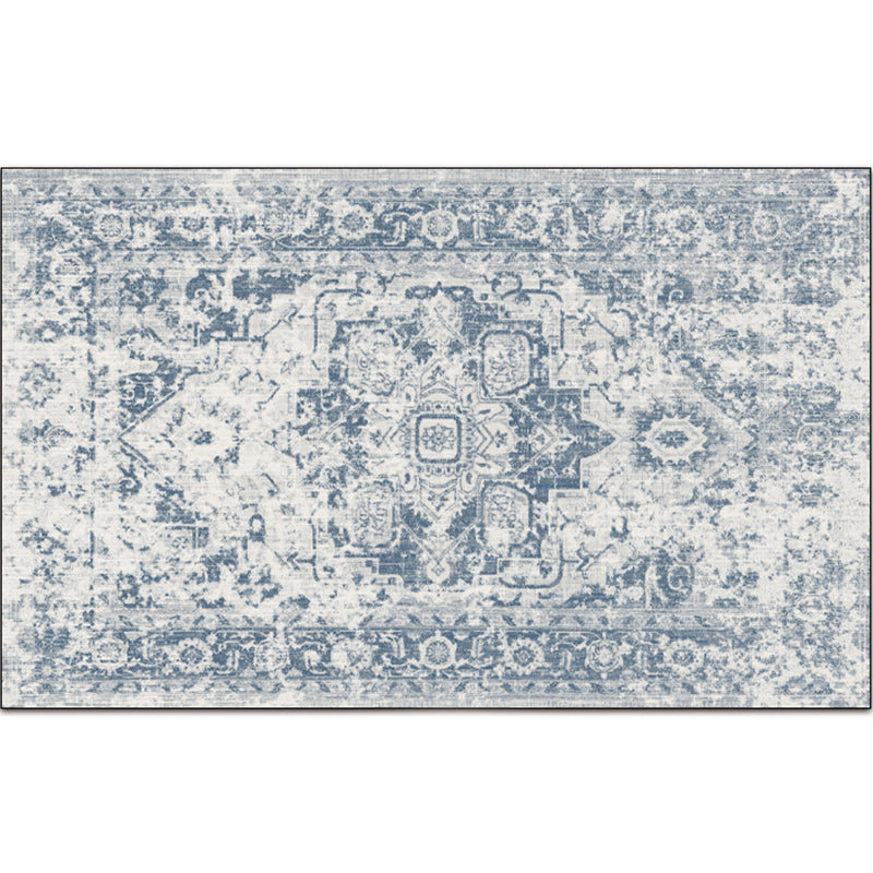 Vintage Digital Printing Geometric Rug Multicolor Boho Chic Carpet Synthetics Stain Resistant Anti-Slip Pet Friendly Rug for Home Gray Blue Clearhalo 'Area Rug' 'Bohemian' 'Rugs' Rug' 2170045