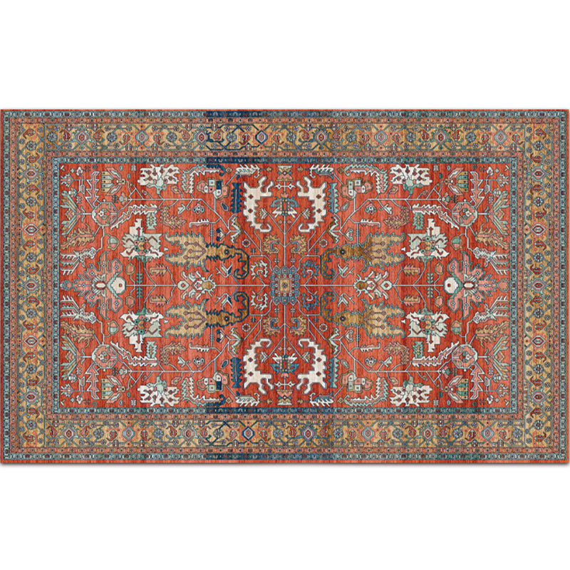 Vintage Digital Printing Geometric Rug Multicolor Boho Chic Carpet Synthetics Stain Resistant Anti-Slip Pet Friendly Rug for Home Light Red Clearhalo 'Area Rug' 'Bohemian' 'Rugs' Rug' 2170047