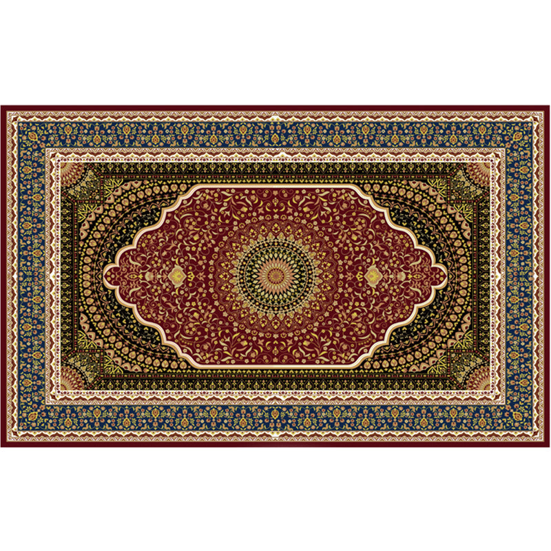 Vintage Digital Printing Geometric Rug Multicolor Boho Chic Carpet Synthetics Stain Resistant Anti-Slip Pet Friendly Rug for Home Brown Clearhalo 'Area Rug' 'Bohemian' 'Rugs' Rug' 2170054