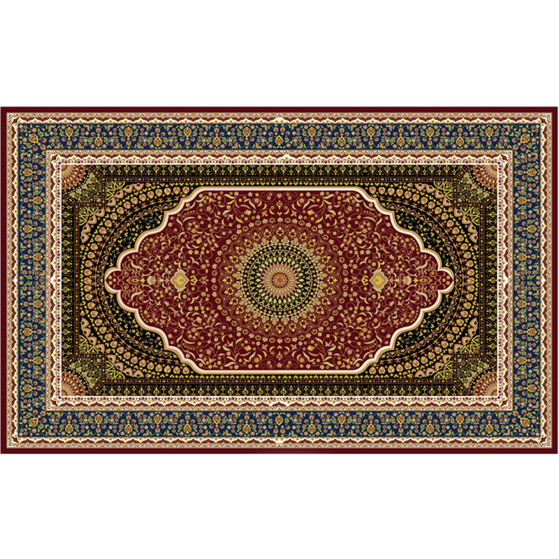 Vintage Digital Printing Geometric Rug Multicolor Boho Chic Carpet Synthetics Stain Resistant Anti-Slip Pet Friendly Rug for Home Brown Clearhalo 'Area Rug' 'Bohemian' 'Rugs' Rug' 2170054