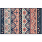 Vintage Digital Printing Geometric Rug Multicolor Boho Chic Carpet Synthetics Stain Resistant Anti-Slip Pet Friendly Rug for Home Blue-Pink Clearhalo 'Area Rug' 'Bohemian' 'Rugs' Rug' 2170056