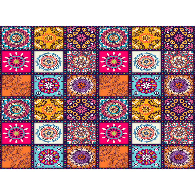 Exotic Bohemian Rug Multi-Color Assorted Patterned Rug Anti-Slip Backing Machine Washable Stain Resistant Rug for Living Room Blue Clearhalo 'Area Rug' 'Bohemian' 'Rugs' Rug' 2170077