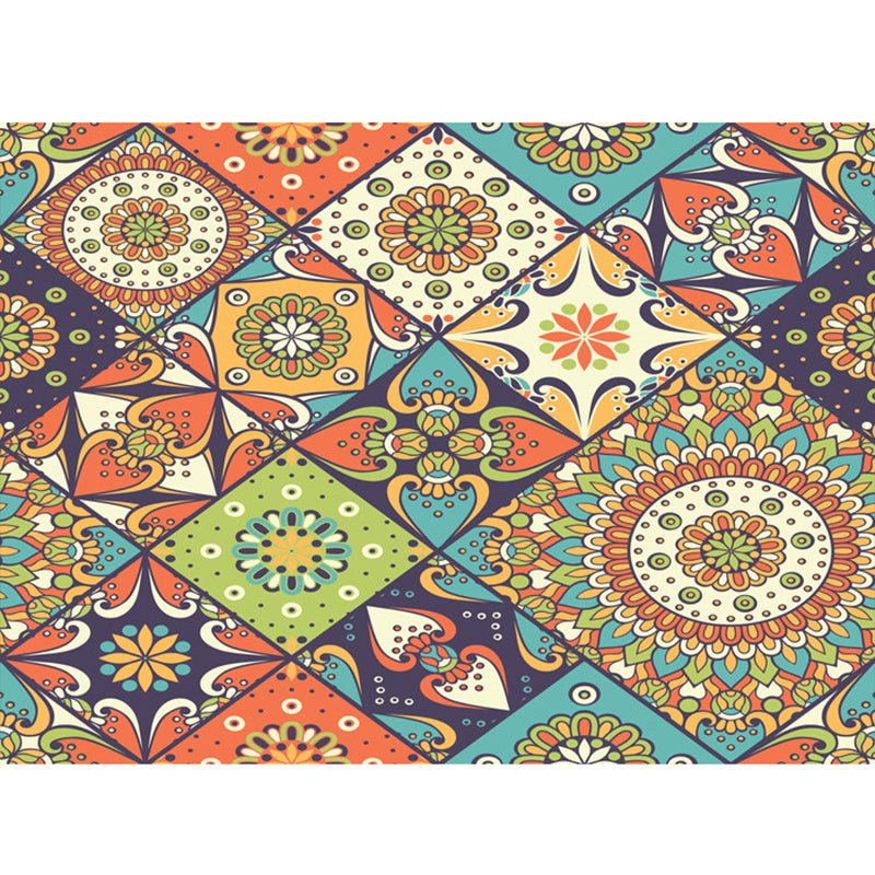 Exotic Bohemian Rug Multi-Color Assorted Patterned Rug Anti-Slip Backing Machine Washable Stain Resistant Rug for Living Room Sky Blue Clearhalo 'Area Rug' 'Bohemian' 'Rugs' Rug' 2170089