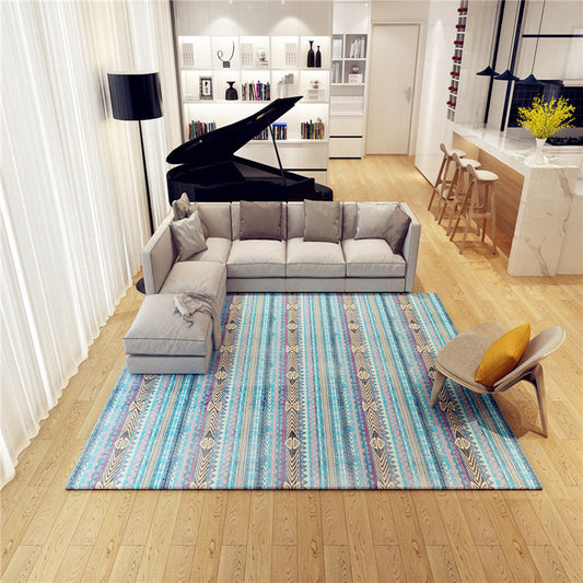 Classic Multicolor Boho Rug Polyester Geometric Pattern Carpet Anti-Slip Machine Washable Stain Resistant Rug for Home Decor Clearhalo 'Area Rug' 'Bohemian' 'Rugs' Rug' 2170115