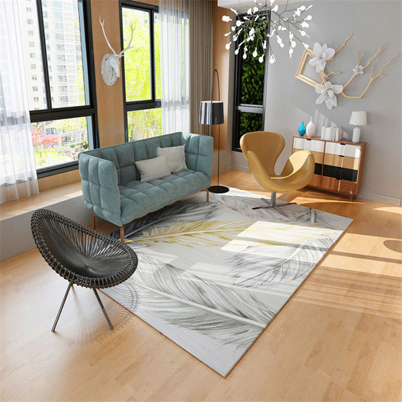 Classic Multicolor Boho Rug Polyester Geometric Pattern Carpet Anti-Slip Machine Washable Stain Resistant Rug for Home Decor Silver Gray Clearhalo 'Area Rug' 'Bohemian' 'Rugs' Rug' 2170120