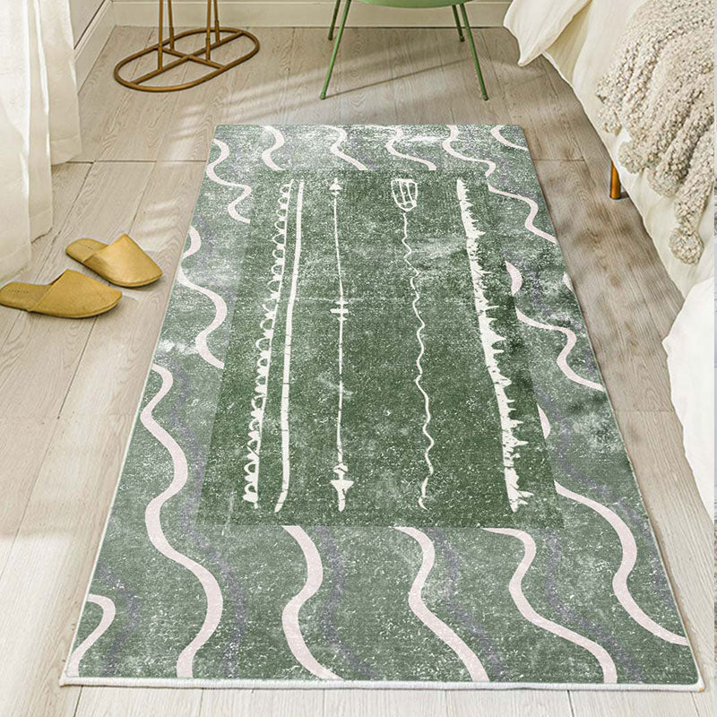 Bohemian Bedroom Runner Rug Multi Color Geometry Carpet Polypropylene Non-Slip Backing Pet Friendly Stain Resistant Area Rug Clearhalo 'Area Rug' 'Bohemian' 'Rugs' Rug' 2170134