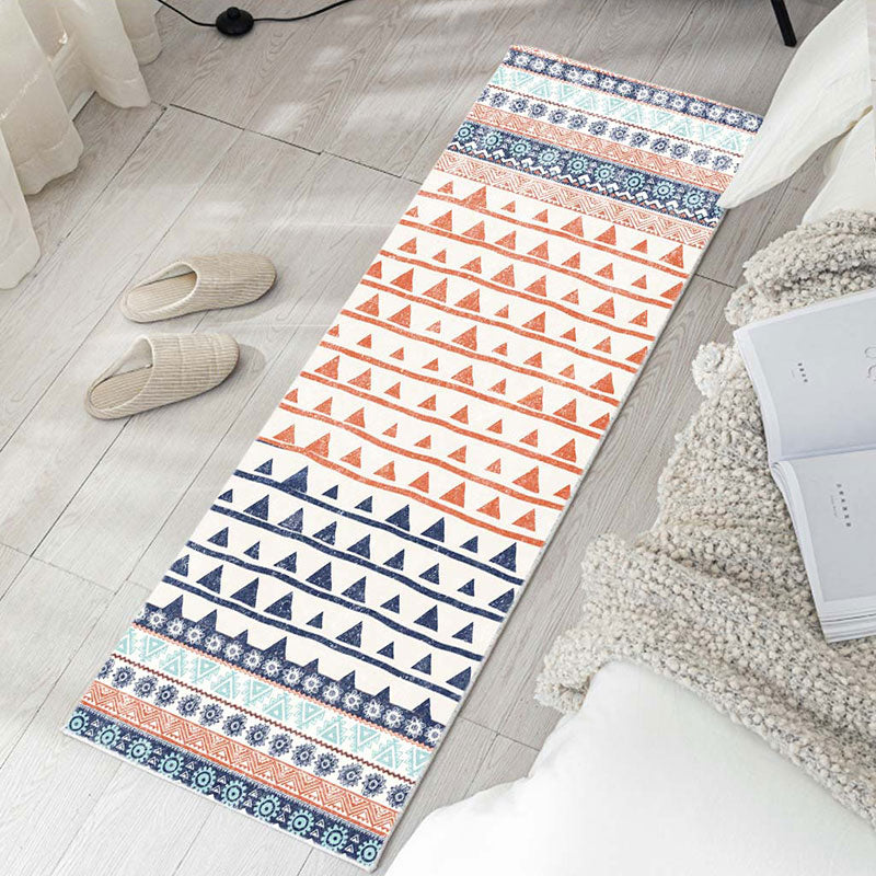 Bohemian Bedroom Runner Rug Multi Color Geometry Carpet Polypropylene Non-Slip Backing Pet Friendly Stain Resistant Area Rug Clearhalo 'Area Rug' 'Bohemian' 'Rugs' Rug' 2170137