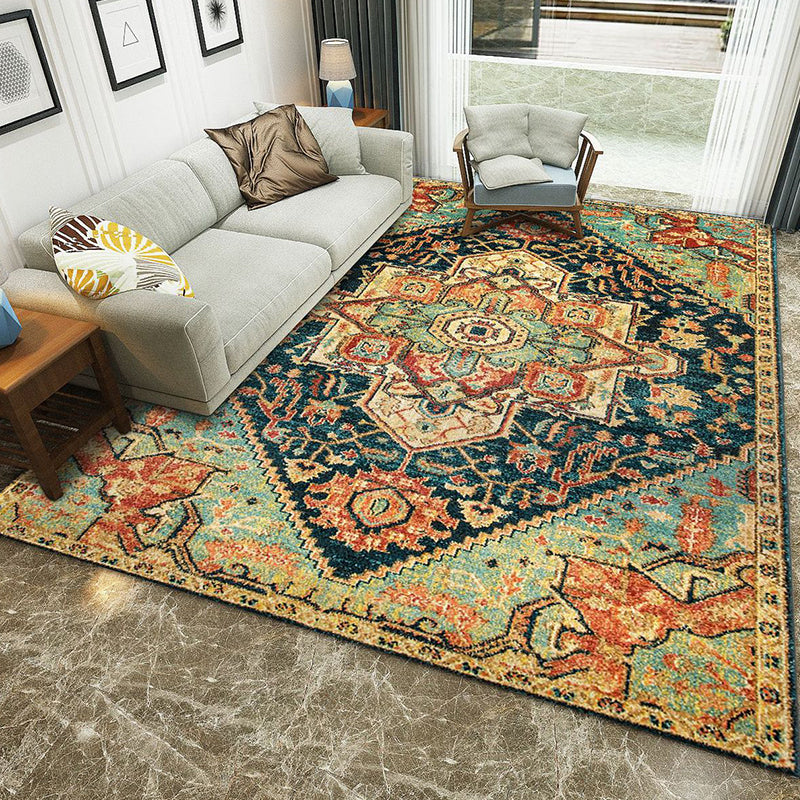 Restoration Tribal Printed Rug Multicolor Bohemian Carpet Synthetics Anti-Slip Backing Stain Resistant Pet Friendly Rug for Room Light Yellow Clearhalo 'Area Rug' 'Bohemian' 'Rugs' Rug' 2170165