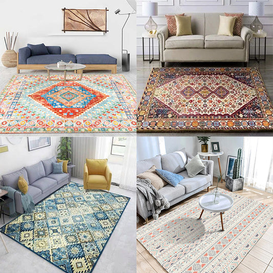 Colorful Bohemian Rug Multi-Colored Print Carpet Washable Non-Slip Backing Stain Resistant Rug for Living Room Clearhalo 'Area Rug' 'Bohemian' 'Rugs' Rug' 2170214