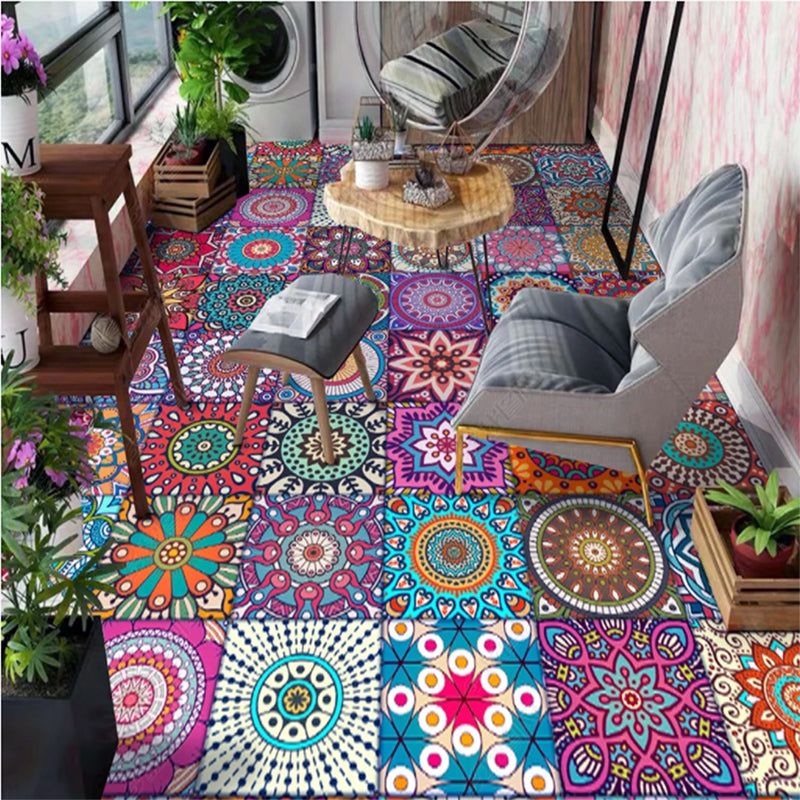 Colorful Bohemian Rug Multi-Colored Print Carpet Washable Non-Slip Backing Stain Resistant Rug for Living Room Clearhalo 'Area Rug' 'Bohemian' 'Rugs' Rug' 2170217