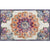 Nostalgia Multicolor Patterned Rug Polyester Bohemia Rug Anti-Slip Backing Stain Resistant Washable Carpet for Home Decor Orange-White Clearhalo 'Area Rug' 'Bohemian' 'Rugs' Rug' 2170279