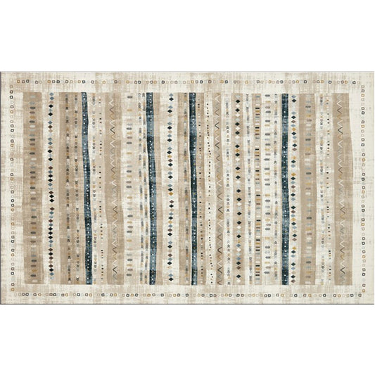 Nostalgia Multicolor Patterned Rug Polyester Bohemia Rug Anti-Slip Backing Stain Resistant Washable Carpet for Home Decor Grey Clearhalo 'Area Rug' 'Bohemian' 'Rugs' Rug' 2170281