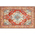 Nostalgia Multicolor Patterned Rug Polyester Bohemia Rug Anti-Slip Backing Stain Resistant Washable Carpet for Home Decor Orange-Red Clearhalo 'Area Rug' 'Bohemian' 'Rugs' Rug' 2170287