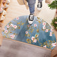 Chinoiserie Patterned Rug Multi Colored Polypropylene Carpet Anti-Slip Backing Pet Friendly Stain Resistant Rug for Door Water Blue Clearhalo 'Area Rug' 'Rug' 2170339