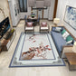 Chinese Landscape Drawing Print Rug Multi Colored Polyester Carpet Anti-Slip Pet Friendly Stain Resistant Rug for Lounge Light Blue Clearhalo 'Area Rug' 'Rug' 2170368