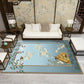 Vintage Blossom Print Rug Multi-Color Oriental Carpet Polypropylene Anti-Slip Stain Resistant Machine Washable Rug for Tearoom Dark Green Clearhalo 'Area Rug' 'Rug' 2170421