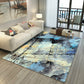 Asian Abstract Painting Rug Multi-Color Polypropylene Carpet Machine Washable Anti-Slip Backing Stain Resistant Rug for Great Room Blue Clearhalo 'Area Rug' 'Rug' 2170453