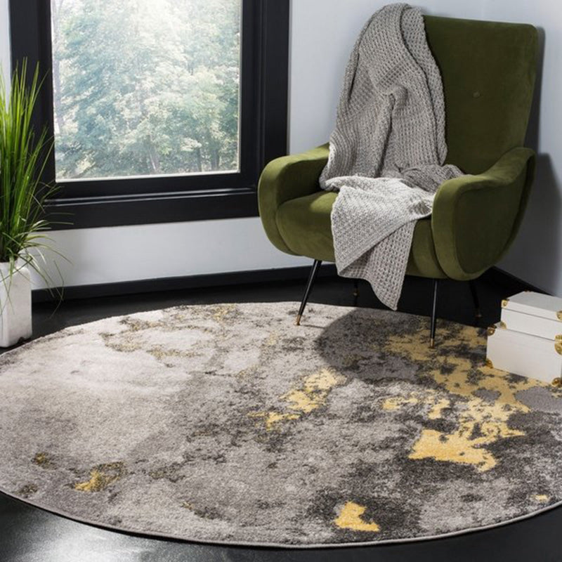 Dark Grey Industrial Style Rug Synthetics Mottled Look Abstract Rug Washable Stain Resistant Non-Slip Backing Rug for Living Room Clearhalo 'Area Rug' 'Rug' 2170502