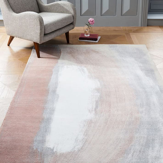 Pastel Brushstroke Abstract Rug Multi Colored Steampunk Carpet Polyester Anti-Slip Backing Washable Stain Resistant Rug for Living Room Clearhalo 'Area Rug' 'Rug' 2170507