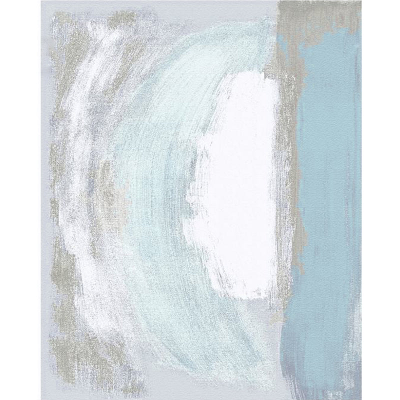 Pastel Brushstroke Abstract Rug Multi Colored Steampunk Carpet Polyester Anti-Slip Backing Washable Stain Resistant Rug for Living Room Blue Clearhalo 'Area Rug' 'Rug' 2170508