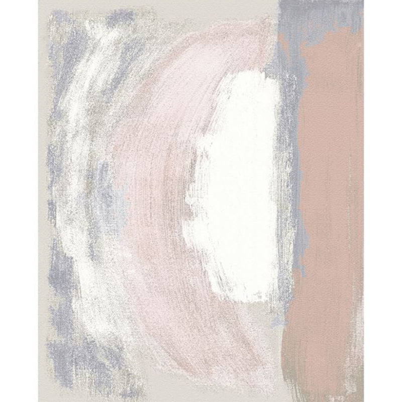 Pastel Brushstroke Abstract Rug Multi Colored Steampunk Carpet Polyester Anti-Slip Backing Washable Stain Resistant Rug for Living Room Pink Clearhalo 'Area Rug' 'Rug' 2170511