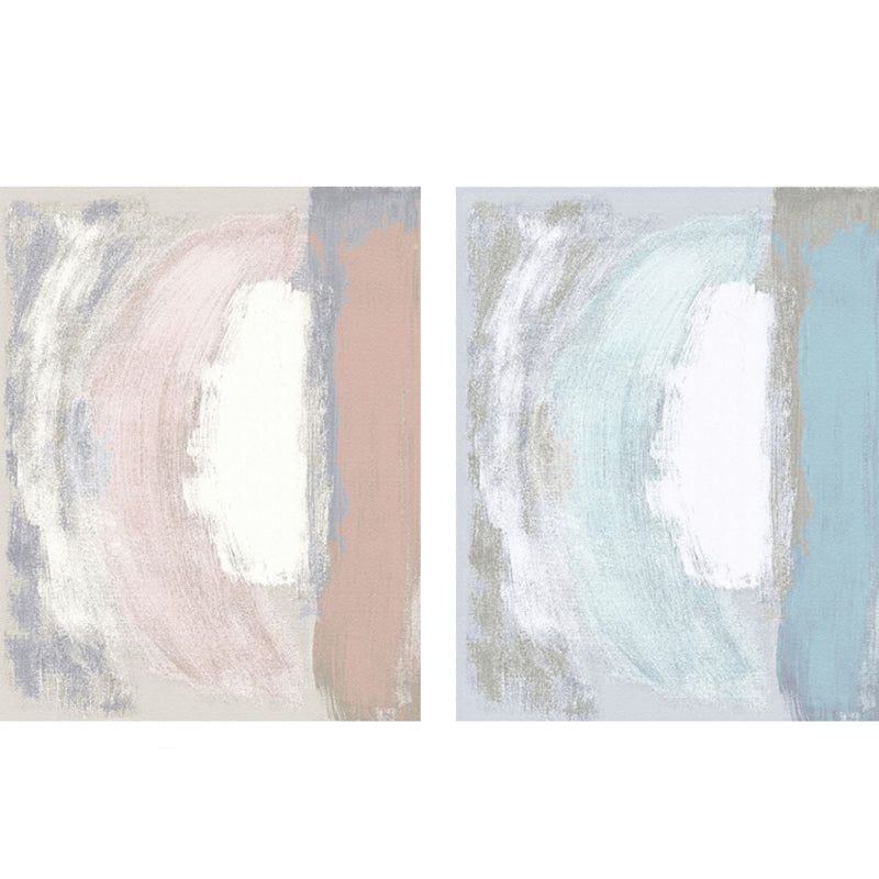 Pastel Brushstroke Abstract Rug Multi Colored Steampunk Carpet Polyester Anti-Slip Backing Washable Stain Resistant Rug for Living Room Clearhalo 'Area Rug' 'Rug' 2170512