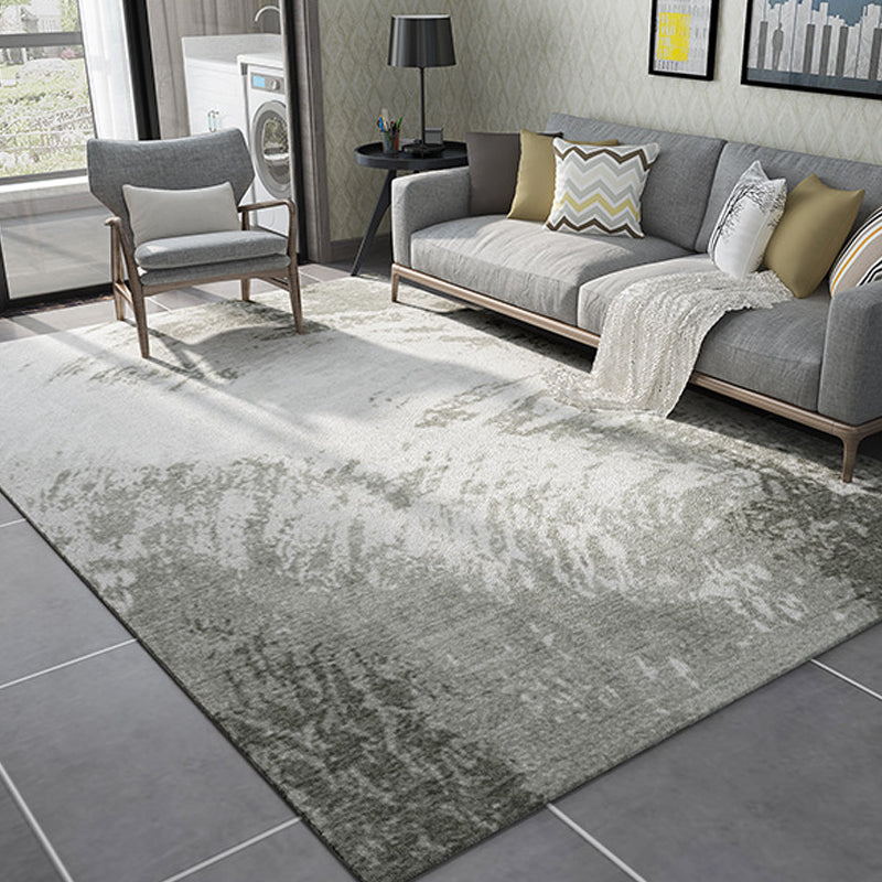 Cyberpunk Abstract Lines Print Rug Multi-Color Polypropylene Rug Stain Resistant Non-Slip Pet Friendly Carpet for Home Gray-Green Clearhalo 'Area Rug' 'Rug' 2170528