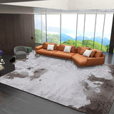 Whitewashed Grey Abstract Rug Synthetics Industrial Area Carpet Stain Resistant Anti-Slip Washable Rug for Family Room Clearhalo 'Area Rug' 'Rug' 2170544