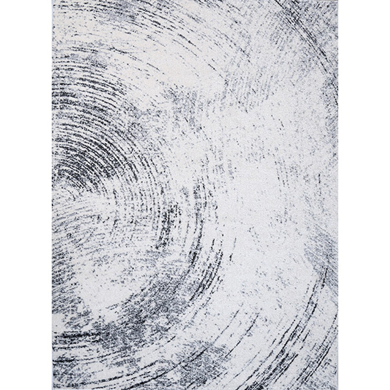 Reclaimed Multicolor Industrial Rug Polyester Line Print Abstract Carpet Non-Slip Washable Pet Friendly Rug for Sitting Room Gray-White Clearhalo 'Area Rug' 'Rug' 2170558