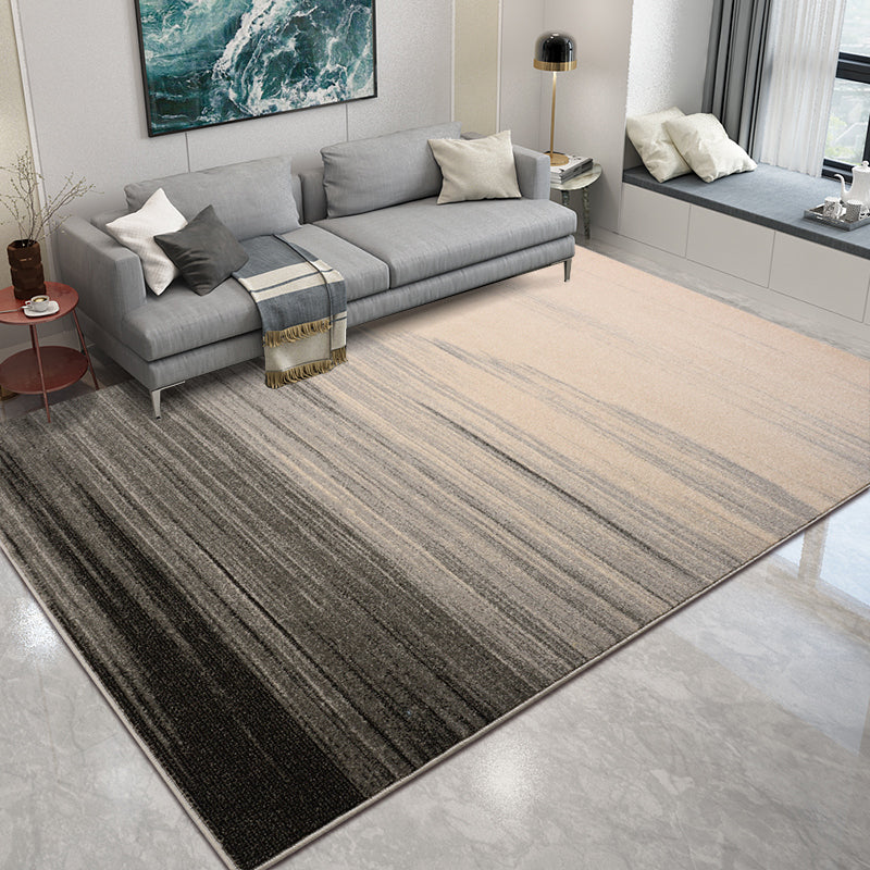 Industrial Dining Room Rug Multi Colored Fading Effect Carpet Polypropylene Machine Washable Anti-Slip Pet Friendly Rug Black Clearhalo 'Area Rug' 'Rug' 2170576