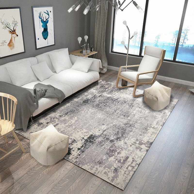 Steampunk Living Room Rug Multi Color Rustic Surface Look Rug Synthetics Stain Resistant Anti-Slip Pet Friendly Indoor Rug Cream Gray Clearhalo 'Area Rug' 'Rug' 2170582