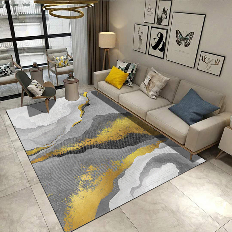 Steampunk Living Room Rug Multi Color Rustic Surface Look Rug Synthetics Stain Resistant Anti-Slip Pet Friendly Indoor Rug Yellow Clearhalo 'Area Rug' 'Rug' 2170595
