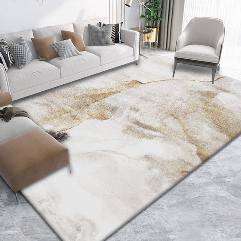 Postmodernism Abstract Area Rug Multi-Color Synthetics Rug Anti-Slip Washable Stain Resistant Rug for Great Room White Clearhalo 'Area Rug' 'Rug' 2170652