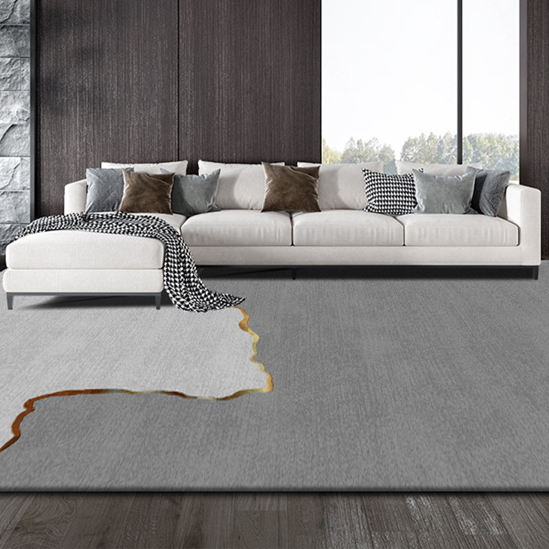 Postmodernism Abstract Area Rug Multi-Color Synthetics Rug Anti-Slip Washable Stain Resistant Rug for Great Room Dark Gray Clearhalo 'Area Rug' 'Rug' 2170659