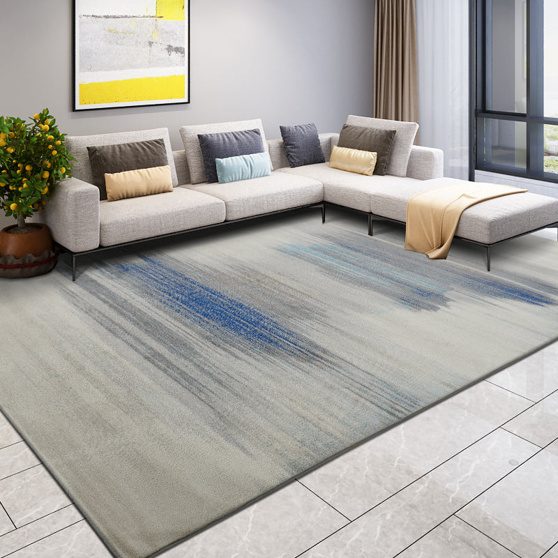 Industrial Line Art Print Rug Multi Colored Polypropylene Carpet Machine Washable Non-Slip Pet Friendly Rug for Sitting Room Blue Clearhalo 'Area Rug' 'Rug' 2170686