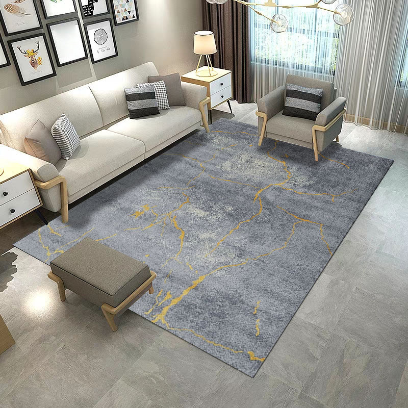Retro Multicolor Abstract Rug Polypropylene Industrial Area Rug Stain Resistant Non-Slip Pet Friendly Carpet for Guest Room Dark Gray Clearhalo 'Area Rug' 'Rug' 2170748