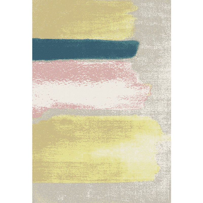 Luxe Industrial Indoor Rug Multi-Color Abstract Carpet Non-Slip Backing Washable Stain Resistant Rug for Family Room Yellow Clearhalo 'Area Rug' 'Rug' 2170761