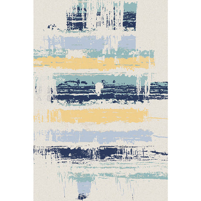 Luxe Industrial Indoor Rug Multi-Color Abstract Carpet Non-Slip Backing Washable Stain Resistant Rug for Family Room Blue Clearhalo 'Area Rug' 'Rug' 2170765