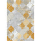 Distressed Abstract Area Rug Multi Colored Steampunk Rug Synthetics Stain Resistant Machine Washable Non-Slip Rug for Room Yellow Clearhalo 'Area Rug' 'Rug' 2170769