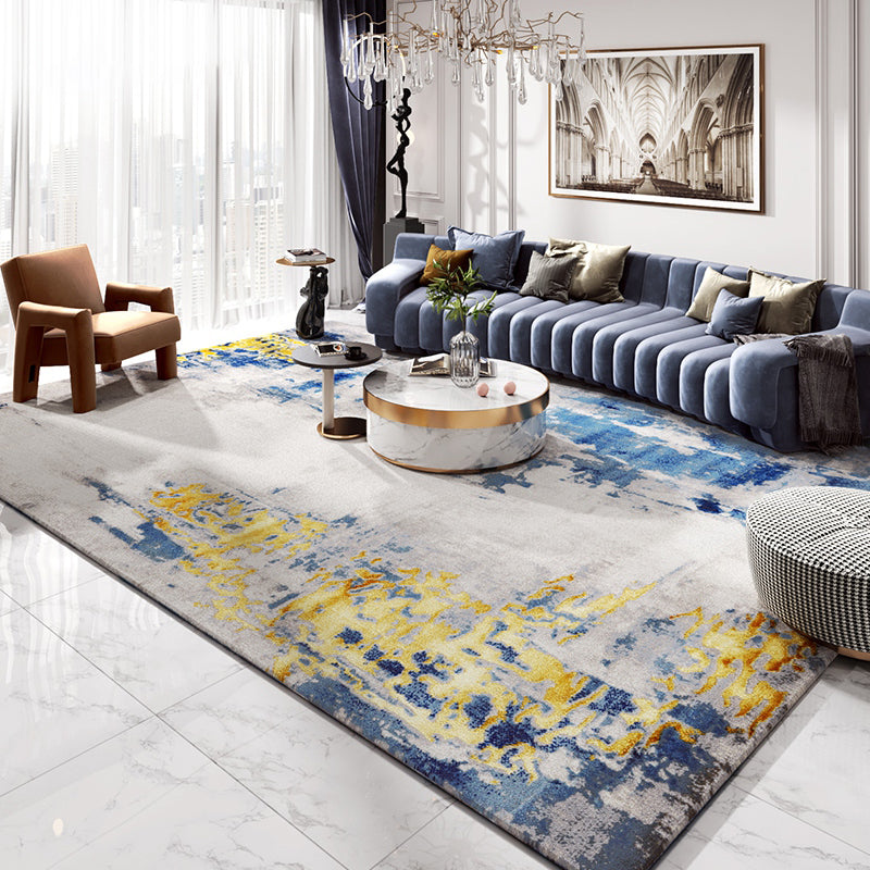 Multicolor Rustic Surface Rug Polypropylene Steampunk Area Carpet Washable Stain Resistant Non-Slip Rug for Decoration White Clearhalo 'Area Rug' 'Rug' 2170783
