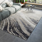 Decorative Multi Color Abstract Rug Synthetics Cyberpunk Style Carpet Non-Slip Stain Resistant Washable Rug for Great Room Black-Gray Clearhalo 'Area Rug' 'Rug' 2170808