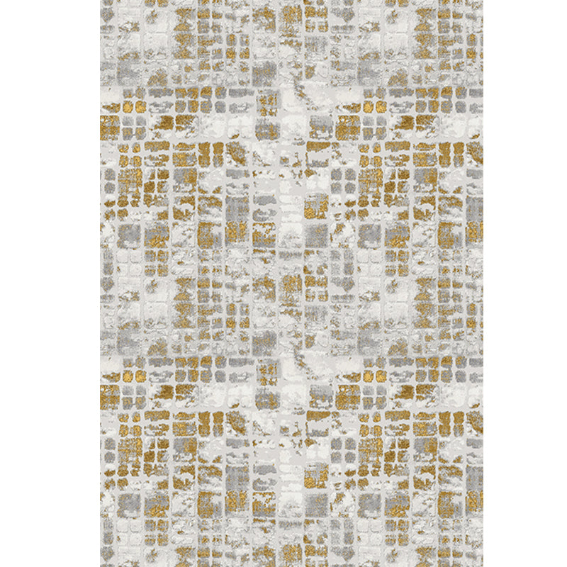 Cyberpunk Home Rug Multicolor Ageing Look Rug Polypropylene Anti-Slip Stain Resistant Washable Area Rug Gold Clearhalo 'Area Rug' 'Rug' 2170875